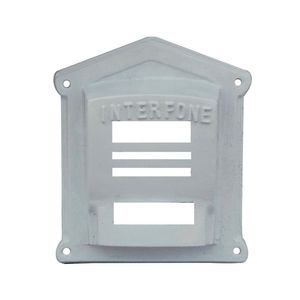 Protetor Interfone Caixa Em Alumínio Fundido N02 Branco