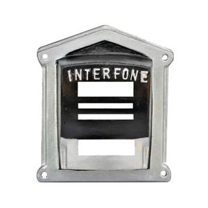 Protetor Interfone Caixa Em Alumínio Fundido N02 Prata