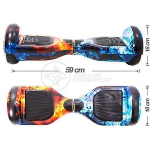 Hoverboard Overboard Fogo Gelo Skate Elétrico Ice Fire Nº8