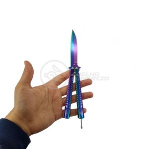 Knife Rainbow Butterfly Arco Iris Borboleta Inox