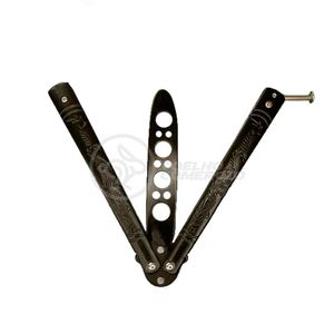 Knife Black Butterfly Preta Borboleta Dobrável Inox