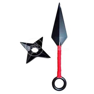 Kit Boneco Action Figure Naruto + Shuriken Ninja + Kunai 21