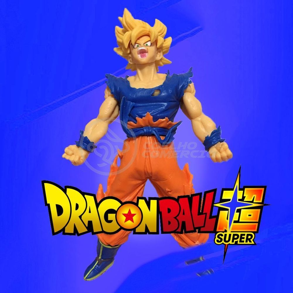 Brinquedo Boneco Action Figure Goku Super Sayajin Grande 26cm DragonBall 1