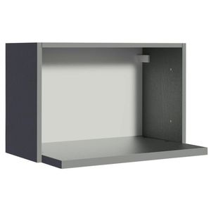 Armário Aéreo 60 Cm Com Nicho Para Forno Cinza Nice Cinza