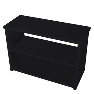 Sapateira Matte Preto Em Mdf