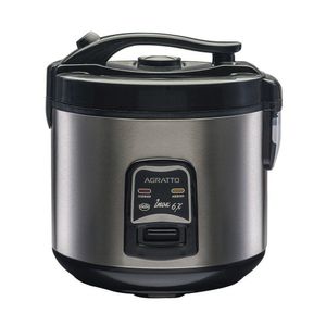 Panela Elétrica Arroz E Legumes Inox 6 Xícaras Visor De Vidro Agratto 220v Pai6x- Casa Dos Fogões