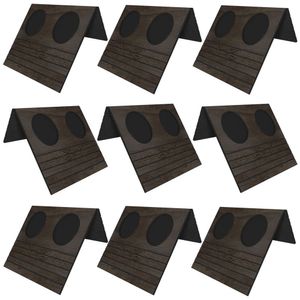 Kit 09 Esteiras Bandeja Com Suporte Para Copos Mdf Tabaco
