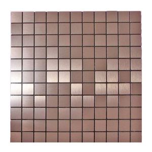 Kit 10 Pastilhas Adesivas Metalizada Bronze 30cmx30cm D48