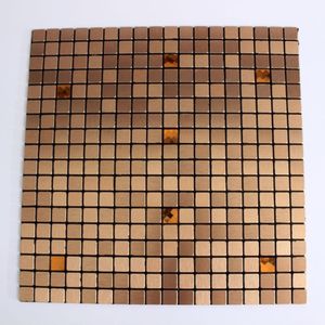 Kit 20 Pastilhas Adesivas Metalizada Dourada 30cmx30cm D75