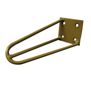 Pé De Metal 15 Cm Hairpin Legs Mesas De Centro Puffs Dourado