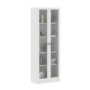 Armário Estante Alto Porta De Vidro Me4115 Mdp Branco