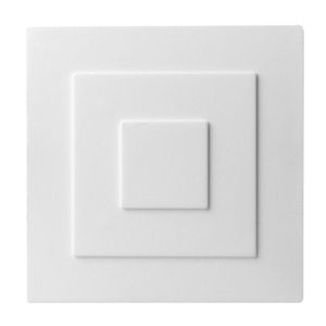 Roseta Decorativa Poliestireno Heike Branco
