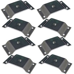 Kit 8 Chapinhas Elevada Fixação Pés Palito Rosca 5 16