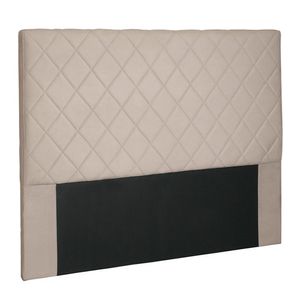Cabeceira Decorativa King Size 1,95m Givenchy Suede Bege
