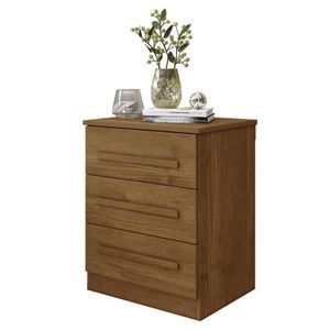 Mesa De Cabeceira Império Quarto Com 3 Gavetas Cinamomo Cinamomo