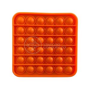 Pop It Silicone Anti Stress Ansiedade Bolha Laranja