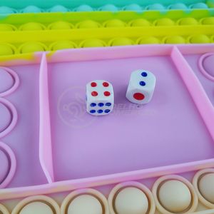 Tabuleiro Big Pop It Macarons Pastel Silicone Anti Stress
