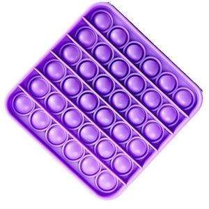 Pop It Quadrado Anti Stress Roxo