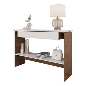 Aparador Buffet Charles Com 2 Gavetas 136 Cm Naturale/branco Naturale/branco