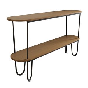 Aparador Requinte Pés De Aço Tubolar 160 Cm Canela/preto Canela/preto