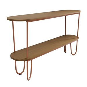 Aparador Requinte Pés De Aço Tubolar 160 Cm Canela/cobre Canela/cobre