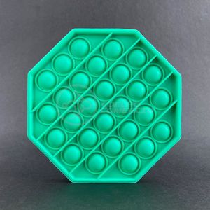 Pop It Octogonal Estourar Bolha Sensorial Verde