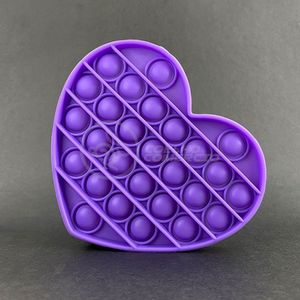 Pop It Coração Anti Stress Ansiedade Roxo