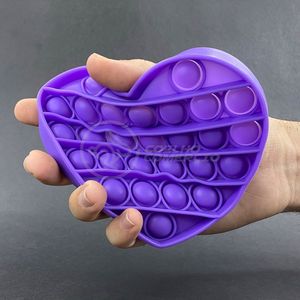 Pop It Coração Anti Stress Ansiedade Roxo