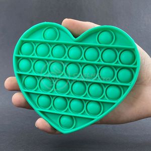Pop It Coração Anti Stress Ansiedade Verde
