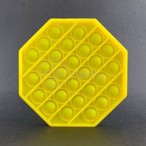 Pop It Octogonal Bolha Sensorial Amarelo