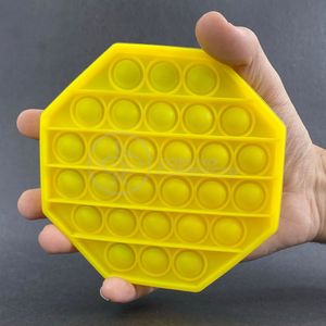 Pop It Octogonal Bolha Sensorial Amarelo