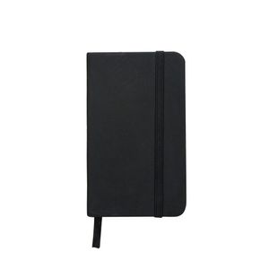 Caderneta Tipo Moleskine Agenda Escrever Estudar 13X8 Bolso Preto