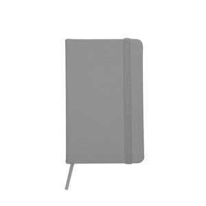 Caderneta Tipo Moleskine Agenda Escrever Estudar 13X8 Bolso Cinza Claro