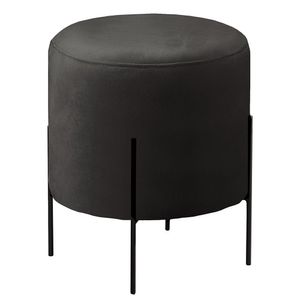 Puff Banqueta Corino Odim Luxo Castellar Móbile Preto
