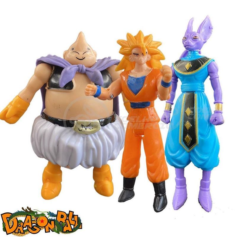 Kit 4 Bonecos Dragon Ball Z Action Figure Esféras Do Dragão - WebContinental