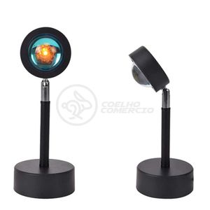 Mini Ring Light Sunset Projetor Lâmpada Tiktok Usb Sol