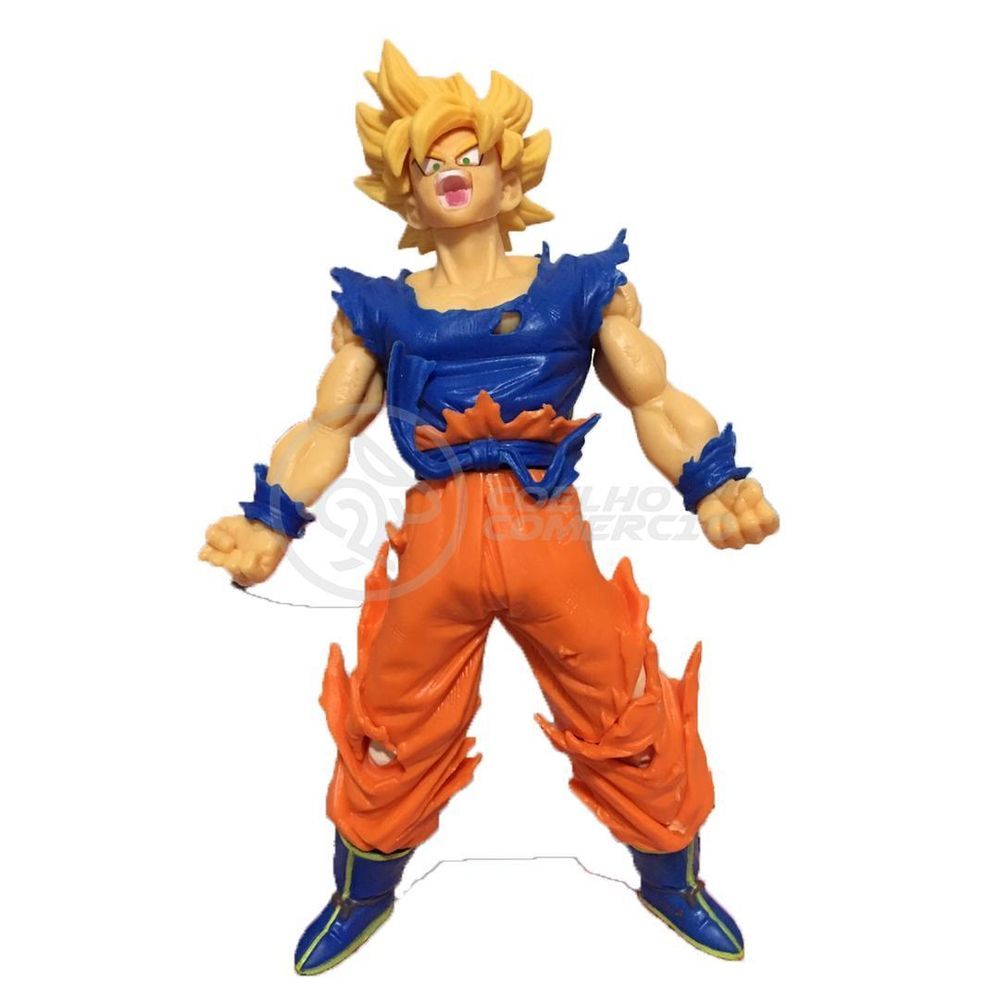 Boneco Action Figure Goku Super Saiyajin Blue 26Cm Dragonbal no