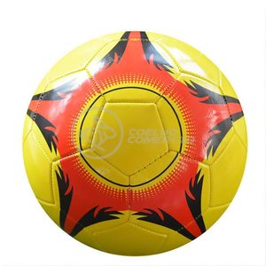 Mini Bola De Futebol Couro Sintético Tamanho 1 Amarelo