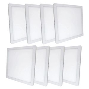 Kit 8 Plafon Painel Led Luminária Downlight 25w Sobrepor