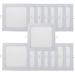 Kit 15 Plafon Painel Led Luminária Downlight 25w Embutir