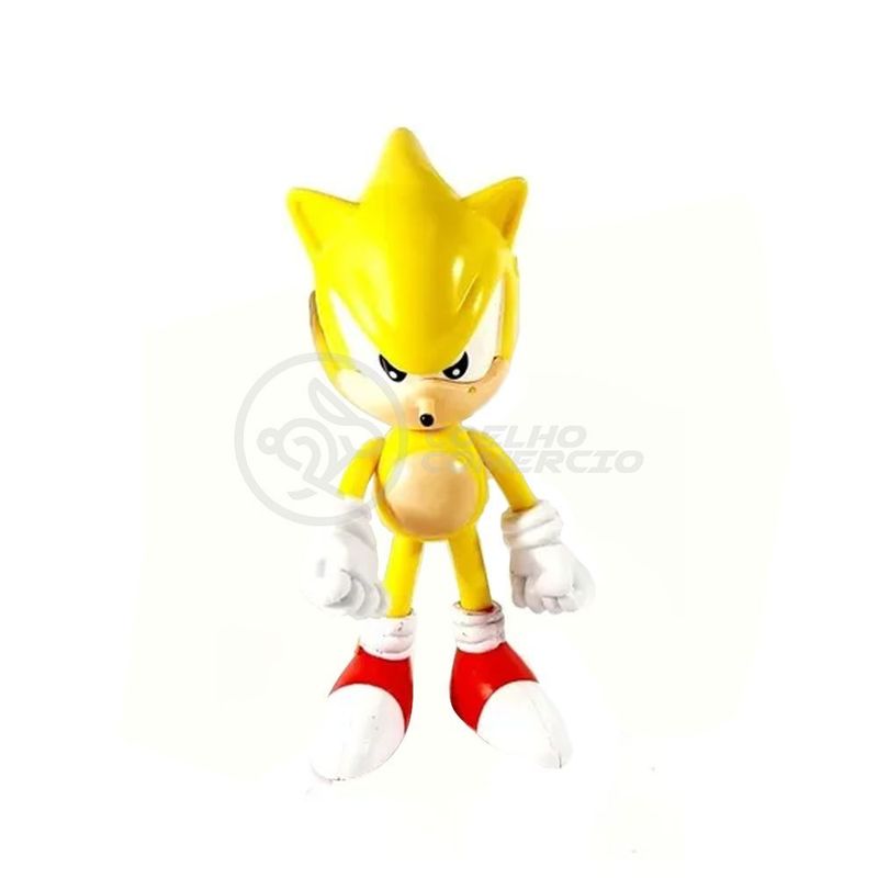 Bonecos Sonic Grande 23Cm Caixa Azul Brinquedo Melhor Jogo