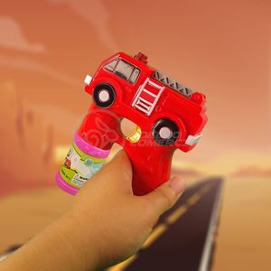 Caminhão Bombeiro Bolhudo Lança Bolhas Sabão Vermelho