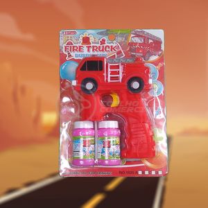 Caminhão Bombeiro Bolhudo Lança Bolhas Sabão Vermelho