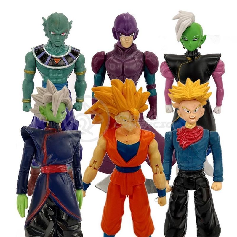 Kit 6 Bonecos Dragon Ball Super Goku Ssj3, Zamasu - WebContinental