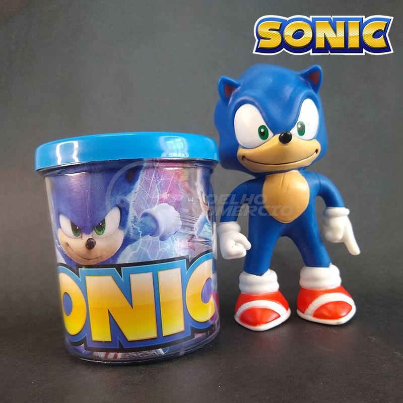 Boneco Colecionável 6cm Sonic The Hedgehog - Sonic