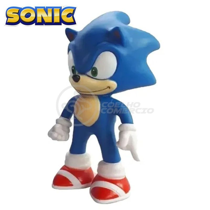 Coleção Boneco Action Figure Sonic The Hedgehog Azul 16Cm - WebContinental