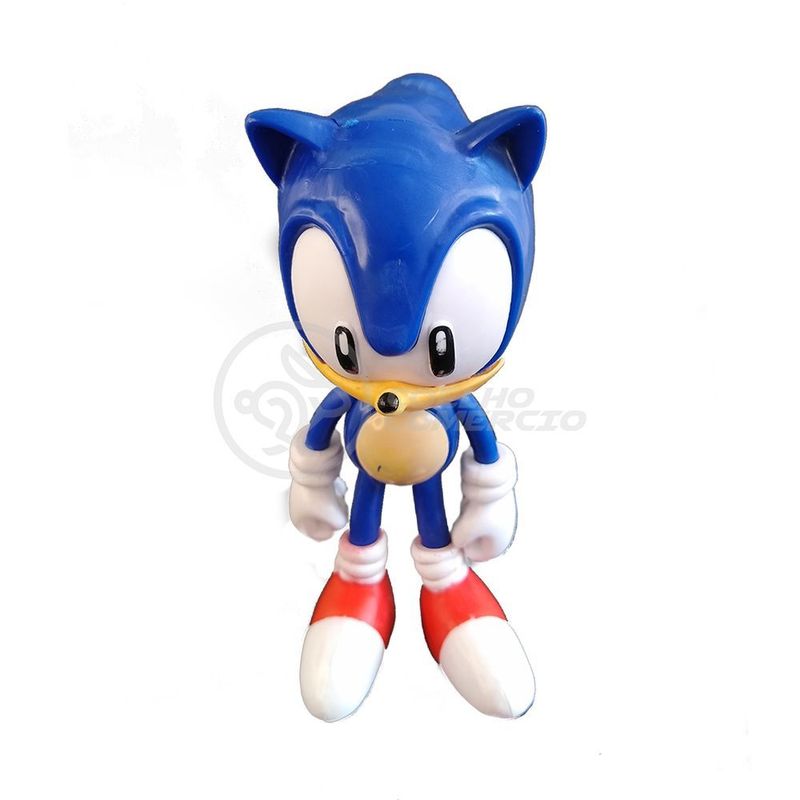 Coleção Boneco Action Figure Sonic The Hedgehog Azul 16Cm - WebContinental