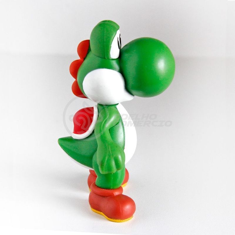 Boneco Yoshi 23cm Articulado Super Mario Bros Coleção Nintendo