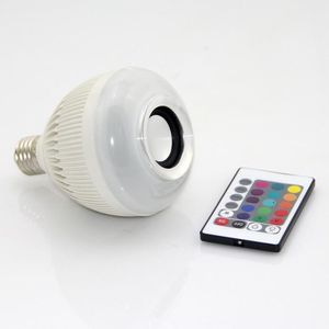 Lâmpada Led Music Bluetooth Rgb 12W Com Controle Remoto