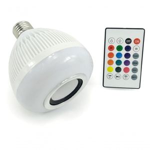 Lâmpada Led Rgb Musical Bluetooth 3W E Controle Remoto